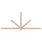 Ekena Millwork Kennewick Smooth Timber Gable Bracket, Douglas Fir, 108"W x 45"H x 1 1/2"D x 3 1/2"F, 10/12 Pitch GBW108X45X0204KEN00SDF - alternate 1